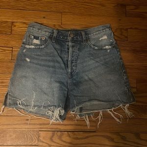 Abercrombie & Fitch distressed shorts